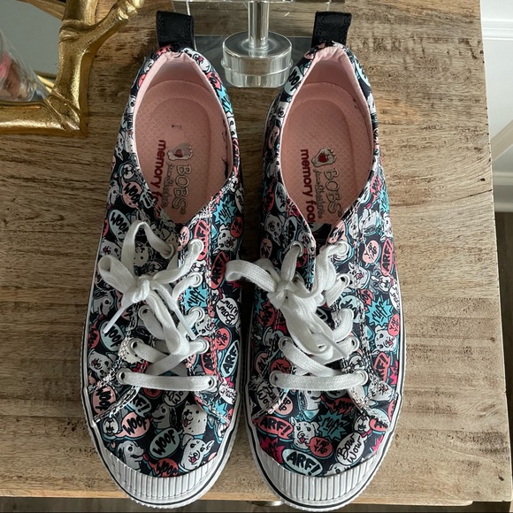 Sketchers BOB for dogs memory foam canvas sneakers - Picture 10 of 13